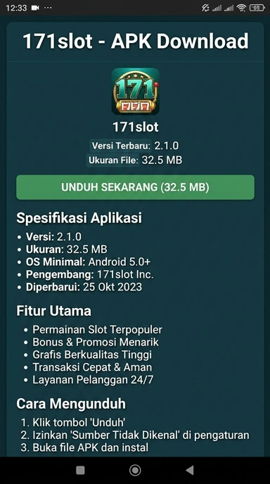 Unduh APK 171slot untuk Pengguna Android Indonesia