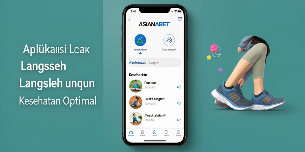 Tampilan antarmuka utama ASIANABET dengan fitur Lacak Langkah.