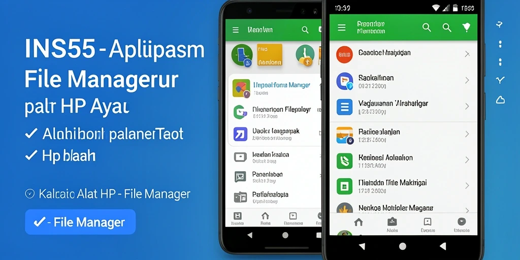 Antarmuka utama INS55 yang menampilkan berbagai fungsi pengelolaan file.