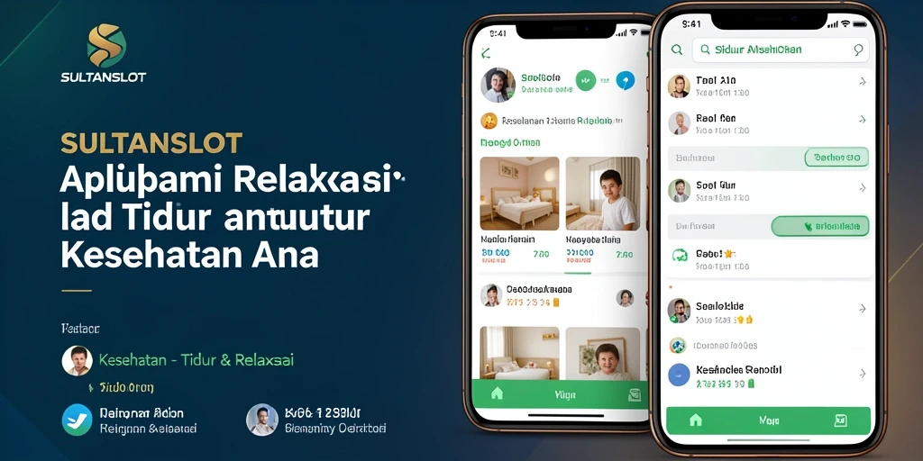 Antarmuka SULTANSLOT untuk relaksasi dan tidur yang nyaman.