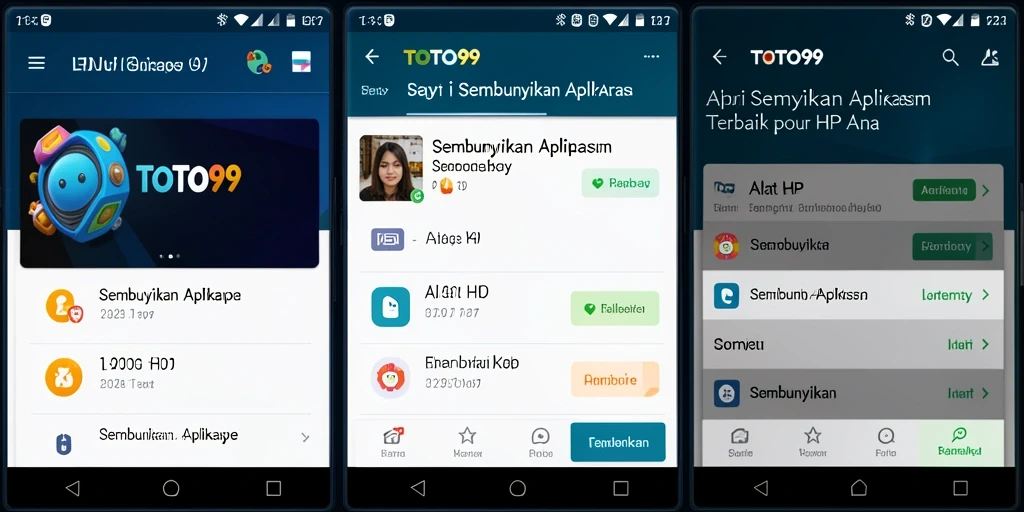 Antarmuka TOTO99 menampilkan opsi untuk menyembunyikan aplikasi dengan mudah.