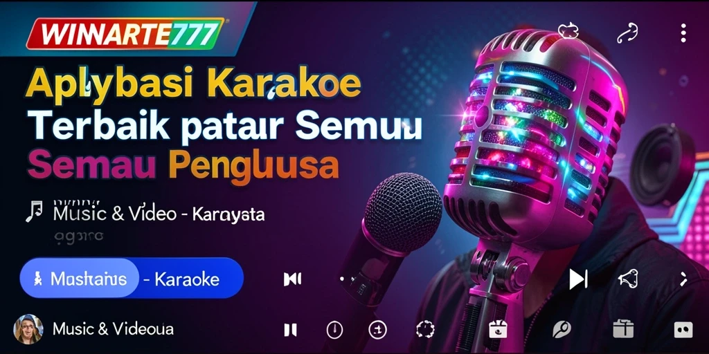Tampilan antarmuka <strong>WINRATE777</strong> yang interaktif untuk karaoke.